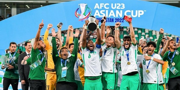  تیم فوتبال زیر 23 سال عربستان سعودی برای نخستین بار قهرمان آسیا شد