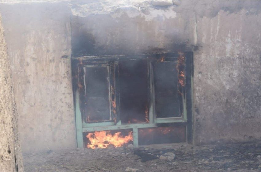  پس از جوزجان؛ در آتش‌سوزی در بلخ 12 خانه سوخته است