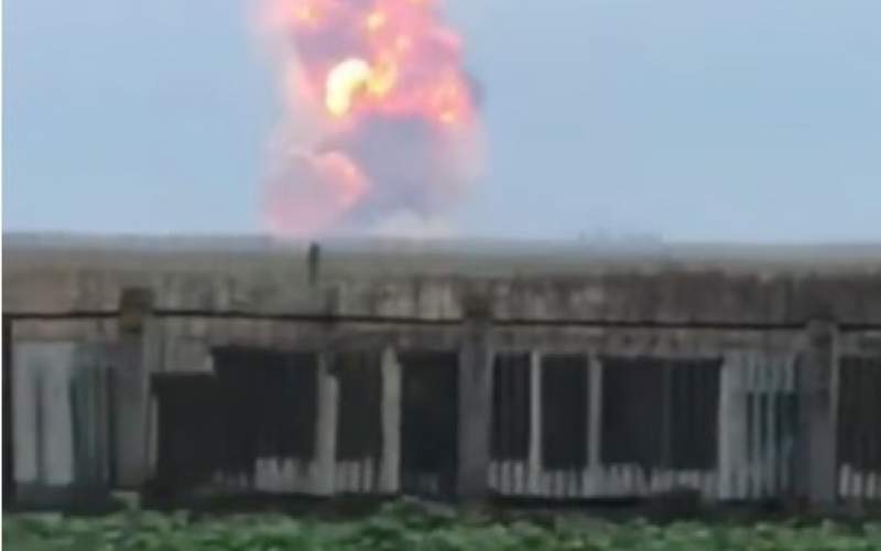  انفجار و آتش‌سوزی در دیپوی مهمات درکریمه