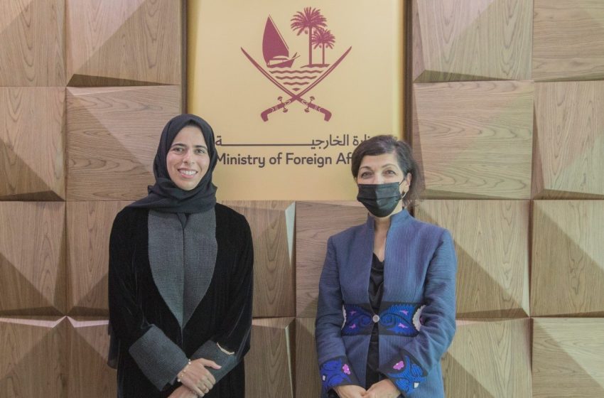  دیدار رینا امیری با معاون وزیر خارجه قطر و یک بنیاد آموزشی در دوحه